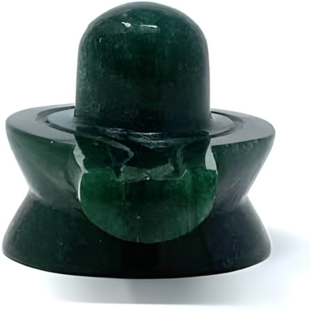Green Jade Shivling